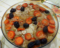 Cação ao forno com batatas