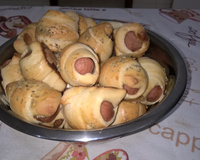 Enroladinho de salsichas