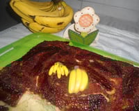 Bolo de banana caramelada