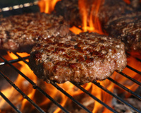 Hambúrguer artesanal recheado com mussarela