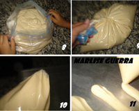 Biscoito de polvilho feito com batedeira