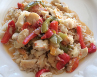 Moqueca de postas de peixes e camarões (sem azeite de dendê)