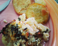 Enroladinho de frango com ricota e espinafre