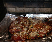 Peixe assado na grelha