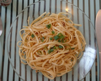 Macarrão Alho e Óleo com Sardinha
