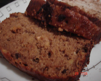 Bolo de banana com chocolate