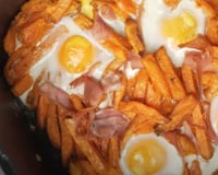 Aprendi como fazer ovos rotos na airfryer com um português e agora só quero comer assim