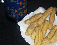 Bolinho frito para o lanche da tarde