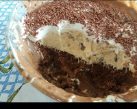 Pavê de sorvete e bombom