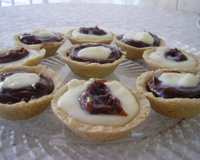 Tortinhas de brigadeiro com creme de limão
