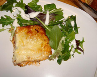 Lasanha à bolonhesa com creme de ricota