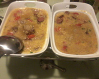 Canjiquinha de milho com costelinha de porco