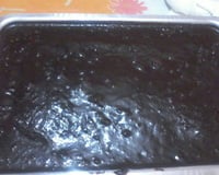 Bolo de chocolate com calda durinha