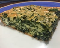 Torta de espinafre de liquidificador