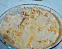 Frango cremoso com batata