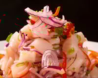 Delicioso ceviche de tilápia