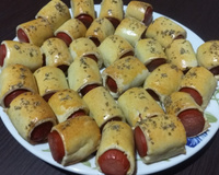 Mini enrolado de salsicha