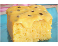 Bolo de maracujá cremoso