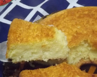 Bolo fubá cremoso com coco