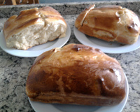 Pão caseiro da Dinda