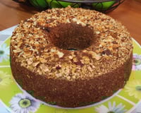 Bolo de banana-da-terra com aveia