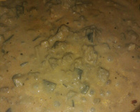 Estrogonofe de berinjela