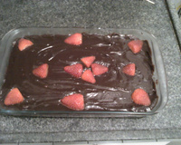 Mousse de bombom de morango