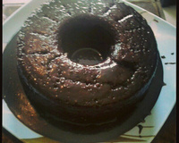 Bolo de chocolate tipo brownie