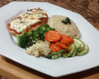 Frango à parmegiana fitness