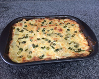 Assado de batata com creme de leite