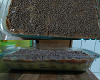 Pavê de biscoito e Nescau
