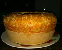 Bolo de goma com queijo delicioso