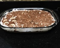 Pavê de creme de avelã e bombom