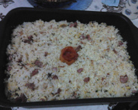 Arroz de forno com frango