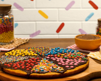 Pizza de bolo de cenoura