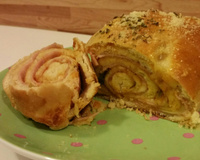 Pão de liquidificador recheado