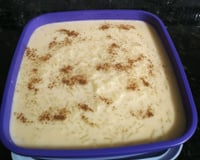 Arroz doce com leite em pó