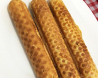 Crepe no palito (crepe suíço)