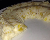 Sobremesa gelada de abacaxi