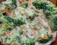 Brócolis com filé de pescada