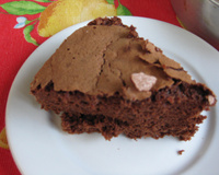 Bolo de chocolate de liqüidificador