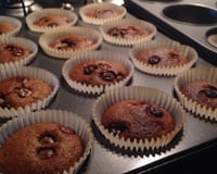 Muffins de chocolate