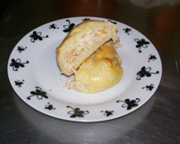 Pãozinho de batata recheado com frango e catupiry