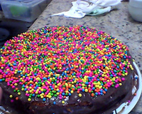 Bolo de cenoura recheado