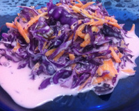Salada de repolho roxo com maionese light