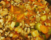 Dobradinha com feijão branco