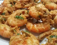 Camarão empanado crocante