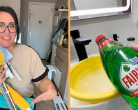 Rakidag, especialista em limpeza: "Para remover o calcário do box do chuveiro e dos azulejos, uso água quente, percarbonato e detergente de louça."