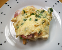 Omelete de salsicha