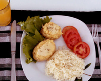 Batata recheada com bacon